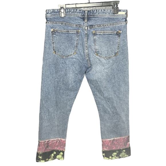 Anthropologie Pilcro And The Letterpress Blue Denim Slim Boyfriend Jeans Size 27 - Picture 3 of 8